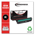 Innovera Remanufactured Black High-Yield Toner, Replacement for 508X (CF360X), 12,500 Page-Yield