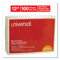 Universal Self-Stick Note Pads, Note Ruled, 4" x 6", Yellow, 100 Sheets/Pad, 12 Pads/Pack