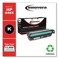 Innovera Remanufactured Black High-Yield Toner, Replacement for 649X (CE260X), 17,000 Page-Yield
