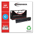 Innovera Remanufactured Cyan Toner, Replacement for 201A (CF401A), 1,400 Page-Yield