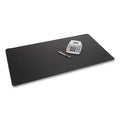 Artistic Rhinolin II Desk Pad with Antimicrobial Protection, 36 x 20, Black