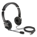 Kensington Hi-Fi Headphones with Microphone, 6 ft Cord, Black