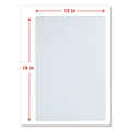 Universal Laminating Pouches, 3 mil, 18" x 12", Matte Clear, 25/Pack