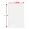 Universal Laminating Pouches, 5 mil, 6.5" x 4.38", Crystal Clear, 100/Box