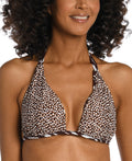 La Blanca Fierce Reversible Halter Top, Size 8 by Vanessa Jane