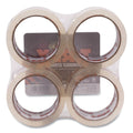T-REX Packaging Tape, 1.88" Core, 1.88" x 35 yds, Crystal Clear, 4/Pack