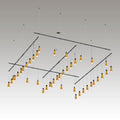 SONNEMAN Suspenders 72 Inch Extended 2-Tier Grid LED Lighting System by Vanessa Jane
