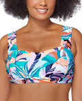 Raisins Korakia Jamaica Swim Bikini Top, Size 16W by Vanessa Jane
