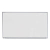 Universal Dry Erase Board, Melamine, 72 x 48, Satin-Finished Aluminum Frame