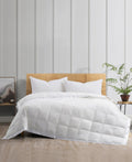 Unikome Oversize Lightweight White Down Blanket with Satin Trim, Full - White by Vanessa Jane