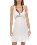 Raviya Sleeveless Flutter-Hem Cover-up, Size Small by Vanessa Jane