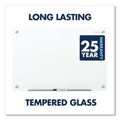 Quartet Brilliance Glass Dry-Erase Boards, 96 x 48, White Surface
