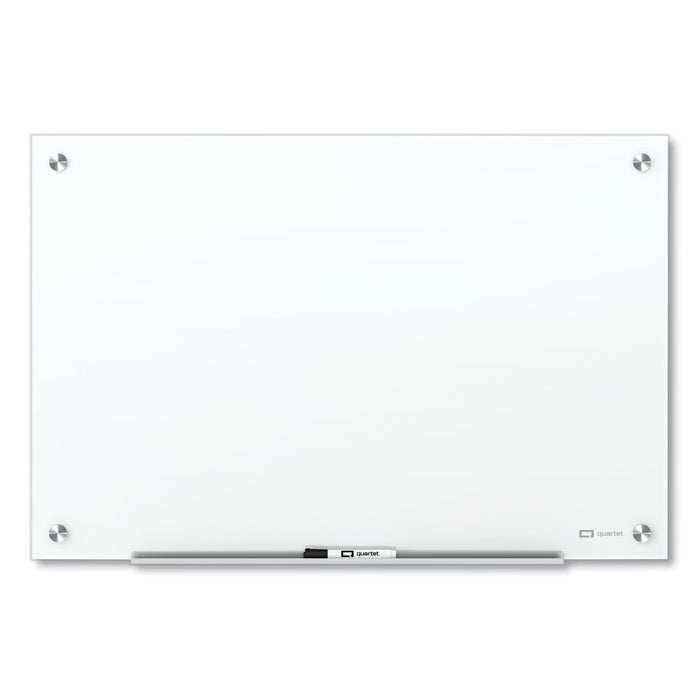 Quartet Brilliance Glass Dry-Erase Boards, 48 x 36, White Surface