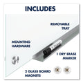 Quartet Brilliance Glass Dry-Erase Boards, 48 x 48, White Surface