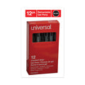Universal Comfort Grip Gel Pen, Retractable, Medium 0.7 mm, Black Ink, Smoke Barrel, Dozen