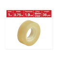 Universal Invisible Tape, 1" Core, 0.75" x 36 yds, Clear, 12/Pack