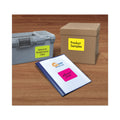 Avery High-Vis Removable Laser/Inkjet ID Labels w/ Sure Feed, 3.33 x 4, Neon, 72/PK