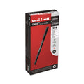 uniball ONYX Roller Ball Pen, Stick, Fine 0.7 mm, Red Ink, Black Matte Barrel, Dozen