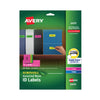 Avery High-Vis Removable Laser/Inkjet ID Labels w/ Sure Feed, 1 x 2.63, Neon, 360/PK