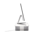 Kensington FreshView Wellness Monitor Stand with Air Purifier, For 27" Monitors, 22.5" x 11.5" x 5.4", White, Supports 200 lbs