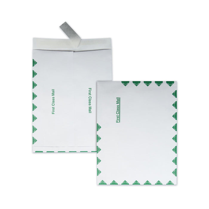 Quality Park Ship-Lite Envelope, First Class, #13 1/2, Cheese Blade Flap, Redi-Strip Adhesive Closure, 10 x 13, White, 100/Box