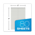 TOPS Prism Steno Pads, Gregg Rule, Gray Cover, 80 Gray 6 x 9 Sheets, 4/Pack