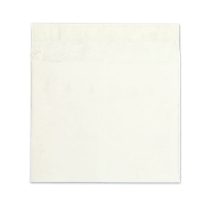 Survivor Heavyweight 18 lb Tyvek Open End Expansion Mailers, #15 1/2, Square Flap, Redi-Strip Adhesive Closure, 12 x 16, White, 100/CT