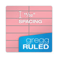 TOPS Prism Steno Pads, Gregg Rule, Pink Cover, 80 Pink 6 x 9 Sheets, 4/Pack