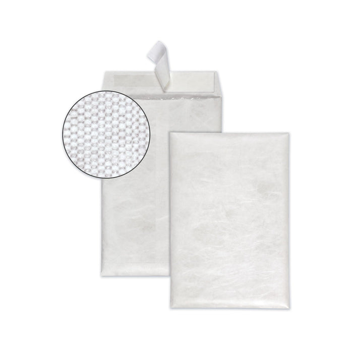 Survivor Bubble Mailer of DuPont Tyvek, #0, Air Cushion, Redi-Strip Adhesive Closure, 6.5 x 9.5, White, 25/Box