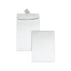 Survivor Lightweight 14 lb Tyvek Open End 1.5" Expansion Mailers, #13 1/2, Square Flap, Redi-Strip Closure, 10 x 13, White, 25/Box