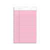TOPS Prism + Colored Writing Pads, Narrow Rule, 50 Pastel Pink 5 x 8 Sheets, 12/Pack