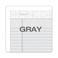 TOPS Prism + Colored Writing Pads, Narrow Rule, 50 Pastel Gray 5 x 8 Sheets, 12/Pack