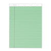 TOPS Prism + Colored Writing Pads, Wide/Legal Rule, 50 Pastel Green 8.5 x 11.75 Sheets, 12/Pack