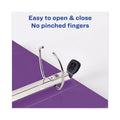 Avery Heavy-Duty View Binder with DuraHinge and One Touch EZD Rings, 3 Rings, 2" Capacity, 11 x 8.5, Purple