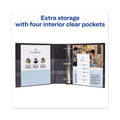 Avery Heavy-Duty View Binder with DuraHinge and Locking One Touch EZD Rings, 3 Rings, 3" Capacity, 11 x 8.5, Black