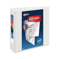 Avery Heavy-Duty View Binder with DuraHinge and Locking One Touch EZD Rings, 3 Rings, 3" Capacity, 11 x 8.5, White