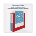 Avery Heavy-Duty View Binder with DuraHinge and Locking One Touch EZD Rings, 3 Rings, 5" Capacity, 11 x 8.5, Red