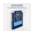 Avery Heavy-Duty View Binder with DuraHinge and Locking One Touch EZD Rings, 3 Rings, 4" Capacity, 11 x 8.5, Navy Blue