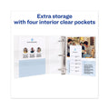 Avery Heavy-Duty View Binder with DuraHinge and Locking One Touch EZD Rings, 3 Rings, 3" Capacity, 11 x 8.5, Chartreuse
