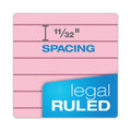 TOPS Prism + Colored Writing Pads, Wide/Legal Rule, 50 Pastel Pink 8.5 x 11.75 Sheets, 12/Pack