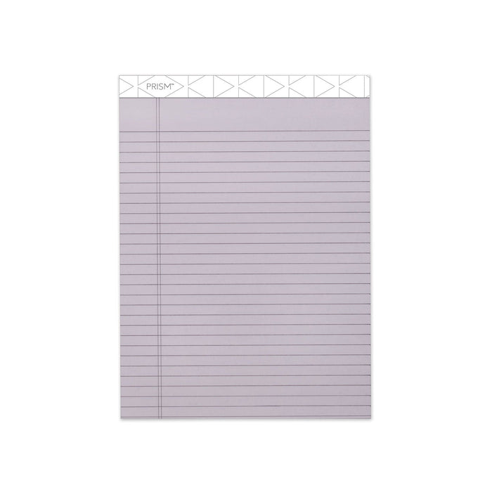 TOPS Prism + Colored Writing Pads, Wide/Legal Rule, 50 Pastel Orchid 8.5 x 11.75 Sheets, 12/Pack