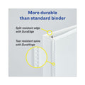 Avery Heavy-Duty View Binder with DuraHinge and One Touch EZD Rings, 3 Rings, 1" Capacity, 11 x 8.5, White