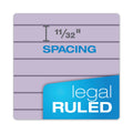 TOPS Prism + Colored Writing Pads, Wide/Legal Rule, 50 Pastel Orchid 8.5 x 11.75 Sheets, 12/Pack