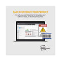 Avery Surface Safe Removable Label Safety Signs, Inkjet/Laser Printers, 5 x 7, White, 2/Sheet, 15 Sheets/Pack