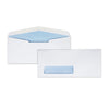 Quality Park Security Tint Window Envelope, #10, Bankers Flap, Gummed Closure, 4.13 x 9.5, White, 500/Box
