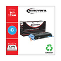 Innovera Remanufactured Cyan Toner, Replacement for 124A (Q6001A), 2,000 Page-Yield
