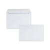 Quality Park Open-Side Booklet Envelope, #6 1/2, Hub Flap, Gummed Closure, 6 x 9, White, 500/Box