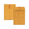 Quality Park Brown Kraft String/Button Interoffice Envelope, #90, One-Sided Five-Column Format, 31-Entries, 9 x 12, Brown Kraft, 100/CT