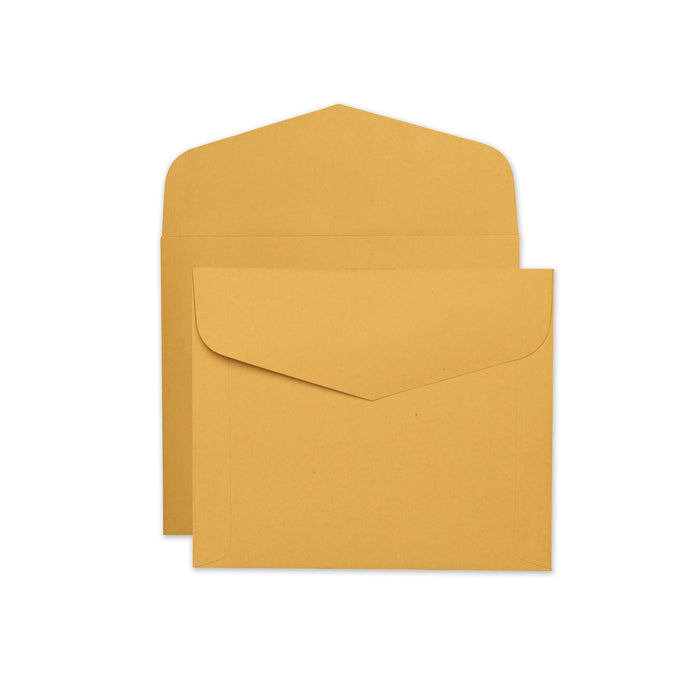 Quality Park Open-Side Booklet Envelope, #13 1/2, Hub Flap, Gummed Closure, 10 x 12, Brown Kraft, 100/Box