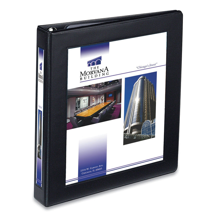 Avery Framed View Heavy-Duty Binders, 3 Rings, 1" Capacity, 11 x 8.5, Black